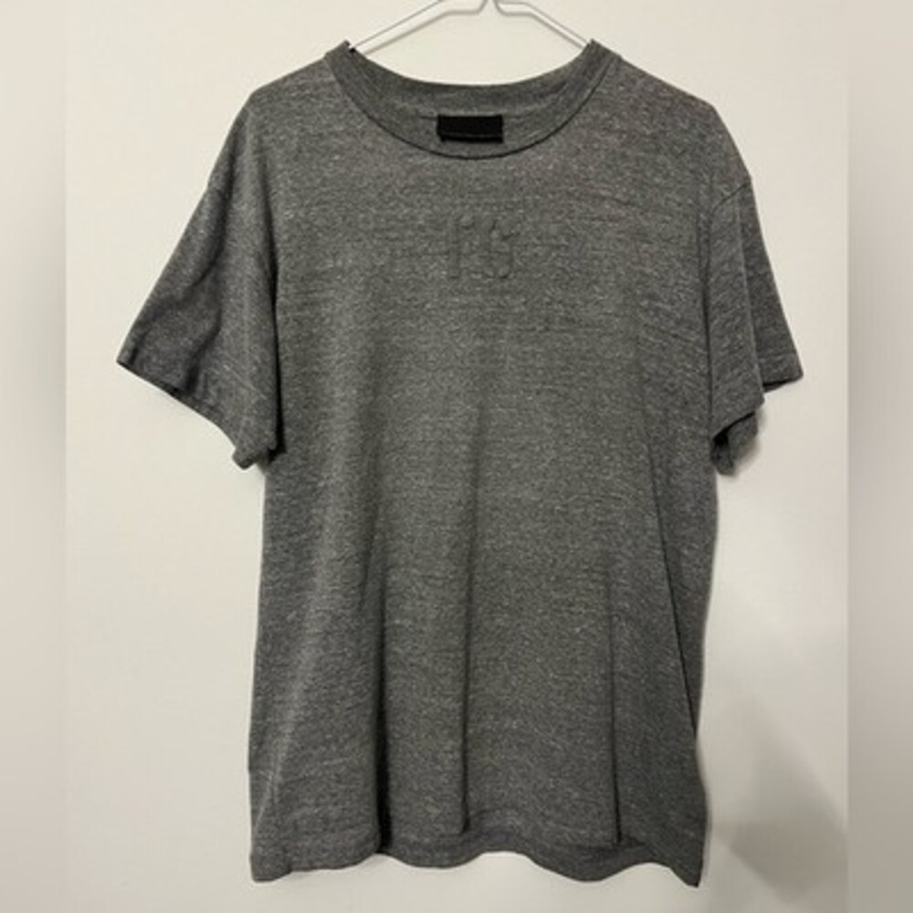Fear of God Vintage Gray Short Sleeve T-Shirt, Size M, Casual Streetwear